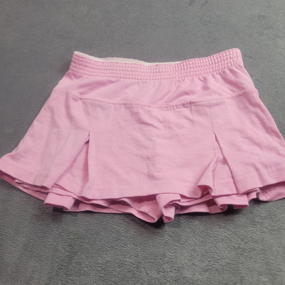 BCG Girls Pink Pleated Skort Size M 8/10 Elastic Waist Activewear Jersey Knit